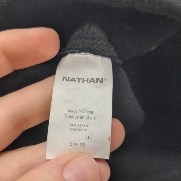 Nathan Men's Beanie Hat Black Size OS Polymer Spandex Blend Geometric - Picture 8 of 8